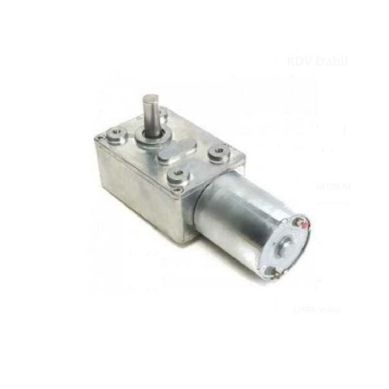 12V 210 RPM L Redüktörlü DC Motor