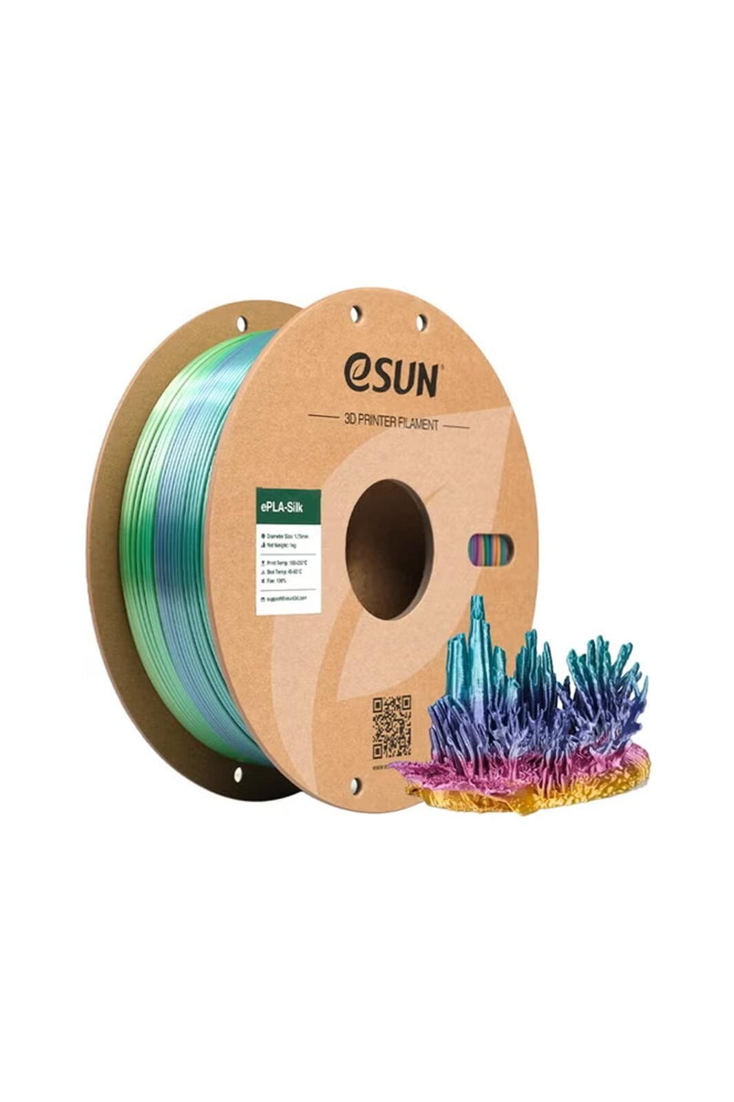 Esun eSilk-PLA Filament Rainbow(Gökkuşağı) 1.75mm 1kg