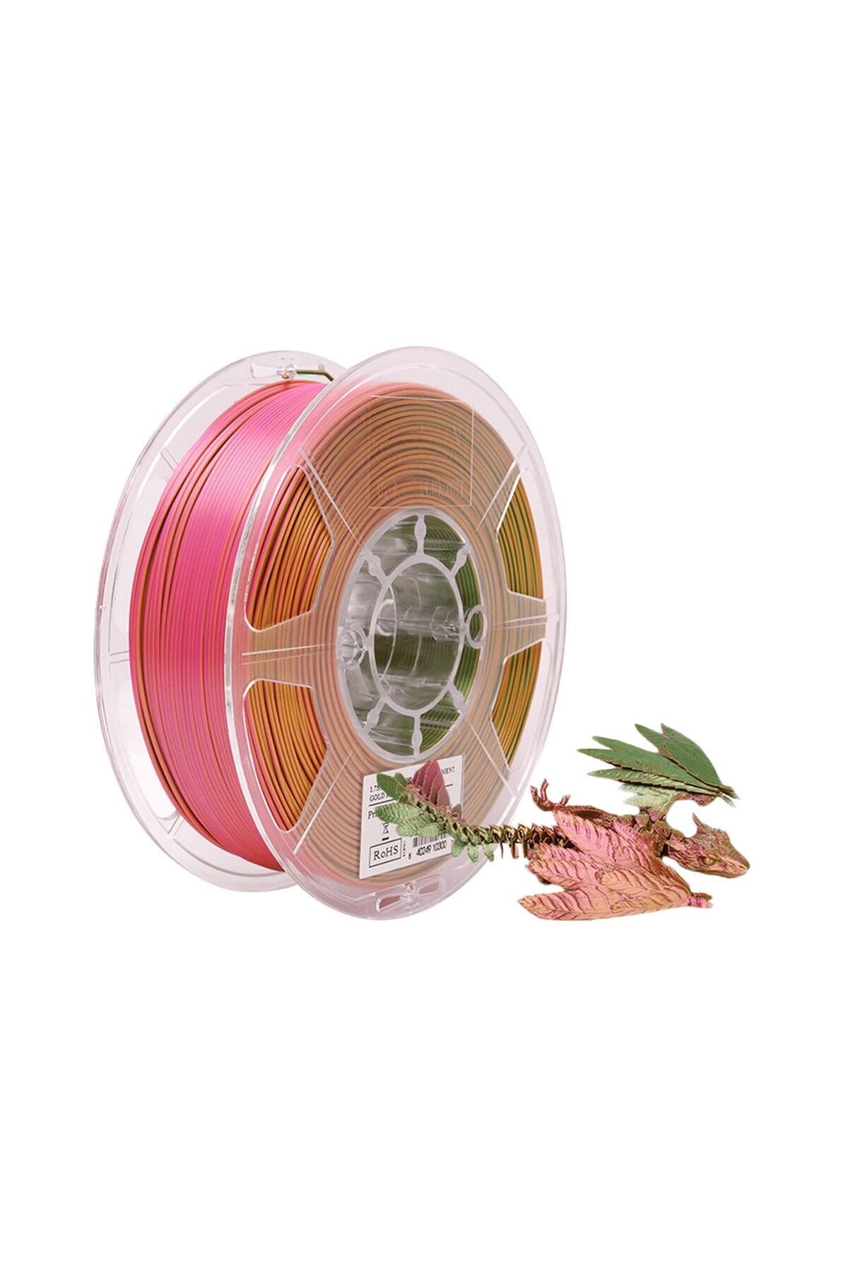 Esun PLA-Silk Mystic Filament Gold-Red-Green