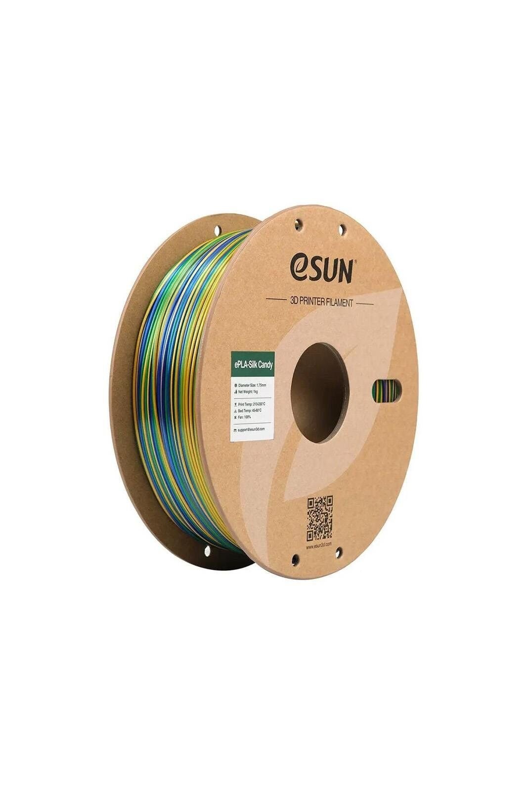Esun PLA-Silk Candy Filament Gold-Blue-Green