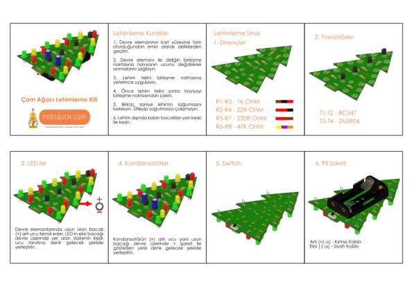 Çam Ağacı Lehimleme Kiti (DIY)