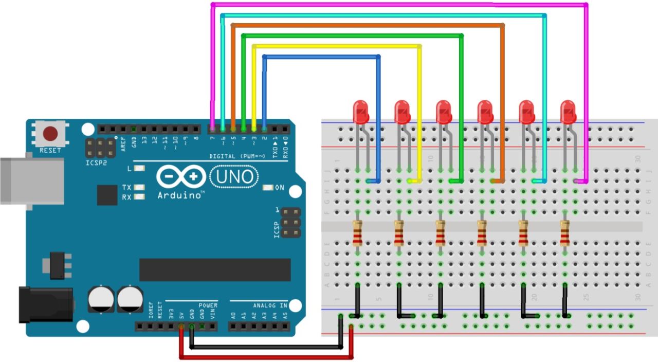 Arduino ile Kara Şimşek Uygulaması (FOR Döngüsü)
