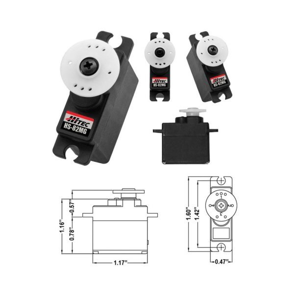 PowerHD Mini Bakır Dişli Analog Servo Motor HD-1250MG 3,5 Kg Tork