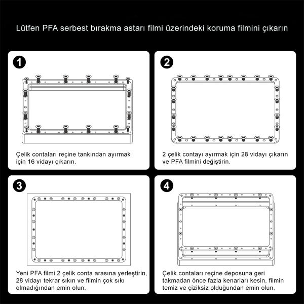 ELEGOO PFA Release Liner Film 5 Adet - Saturn2/8K
