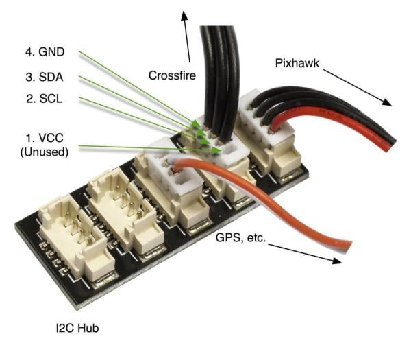 Pixhawk Uçuş Kontrol Kartı I2C Splitter Genişleme Modülü