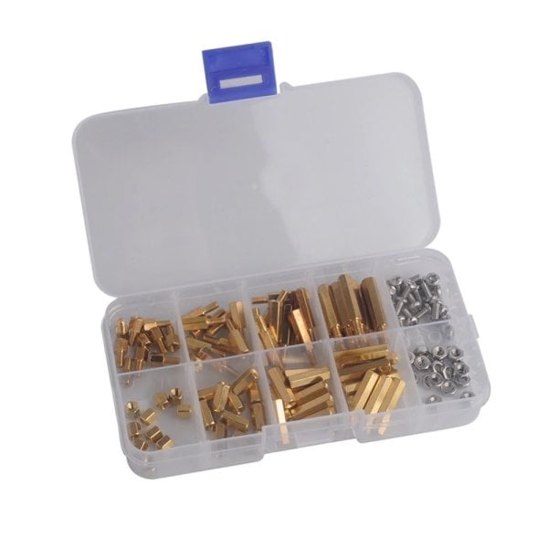 M3 Vida Somun ve Distans Seti - 120 parça - Kutulu