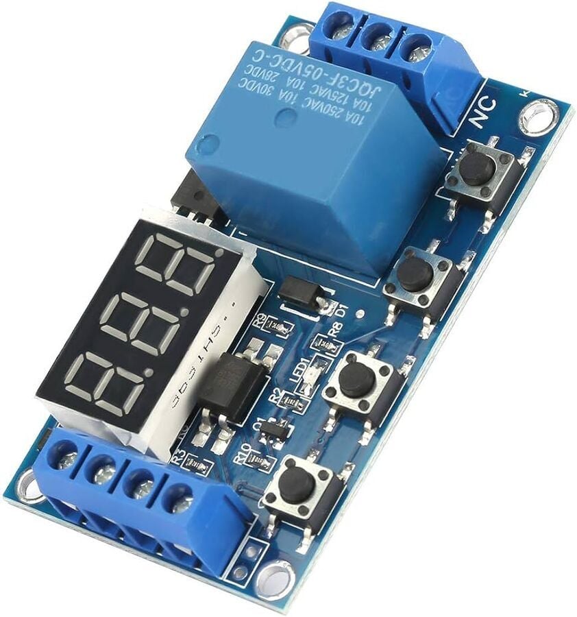 6-30V Zaman Ayarlı Röleli Modül Röle Kartı Micro USB Girişli