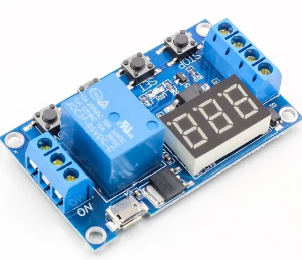 6-30V Zaman Ayarlı Röleli Modül Röle Kartı Micro USB Girişli