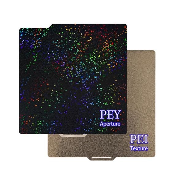 Bambu Lab X1 P1P A1 PEO PEI Tabla Çift Taraflı Aperture Pey-Pütürlü Pei Yay Çeliği Tabla-257x257mm