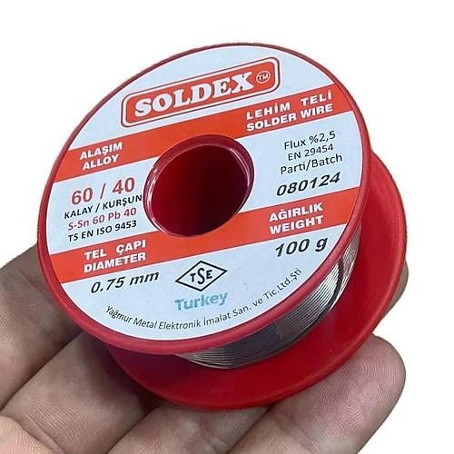 0.75mm 100 gr Soldex Lehim Teli