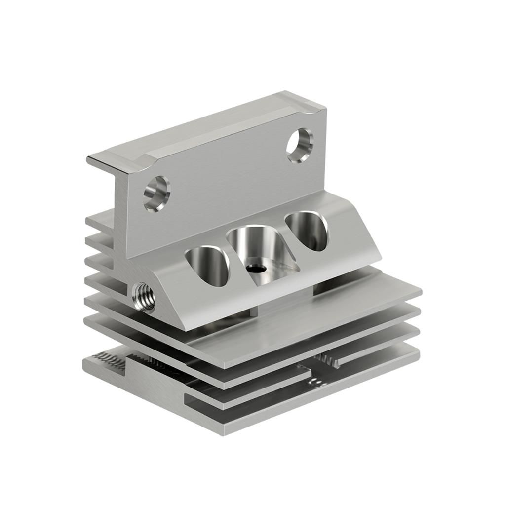 Creality K1C-K1-K1 Max Extruder Alüminyum Soğutucu Blok Heatsink-Unicorn Nozzle Uyumlu Yeni Versiyon