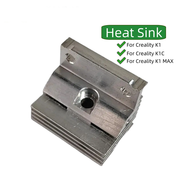 Creality K1C-K1-K1 Max Extruder Alüminyum Soğutucu Blok Heatsink-Unicorn Nozzle Uyumlu Yeni Versiyon