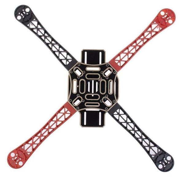 F450 Quadcopter Frame Gövdesi - Kırmızı & Beyaz