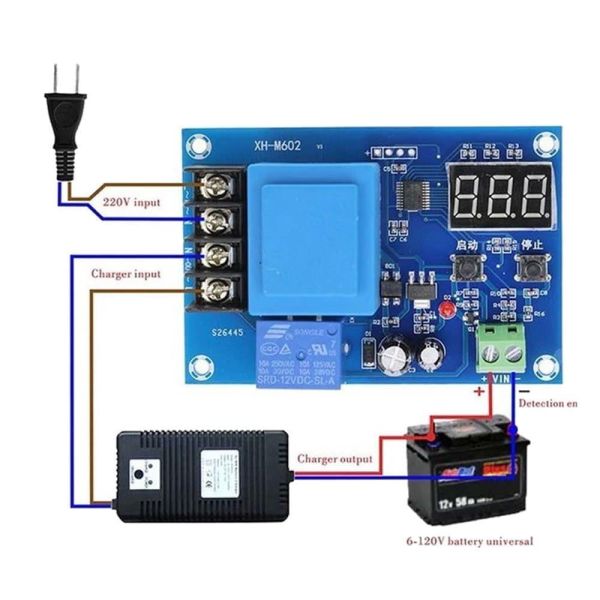 XH-M602 3.7-120V Lityum Pil - Akü Şarj Kontrol Devresi