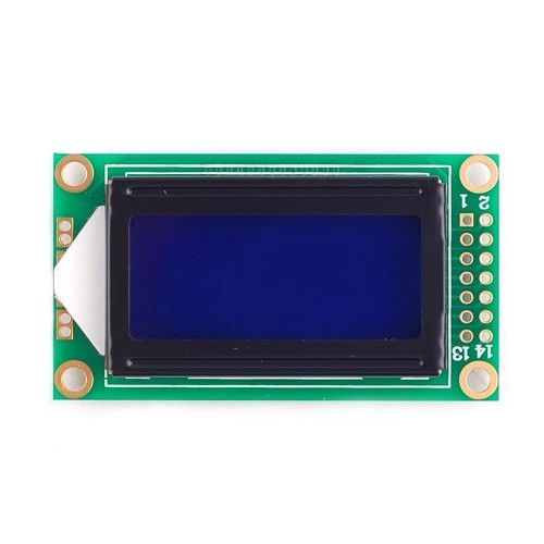 0802A 8x2 Karakter Lcd Modül Mavi
