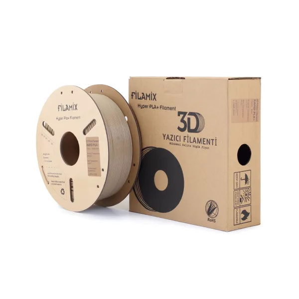 Filamix Hyper PLA+ Filament 1.75 mm 1 Kg - Ahşap Rengi