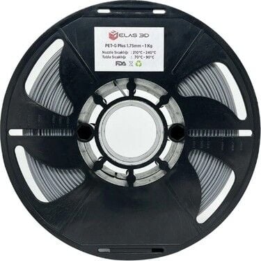 Elas 1.75mm Gri PET-G Plus Filament 1kg