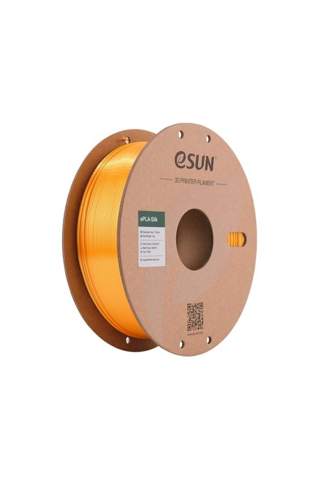 Esun eSilk-PLA Filament Dark Yellow - GOLD