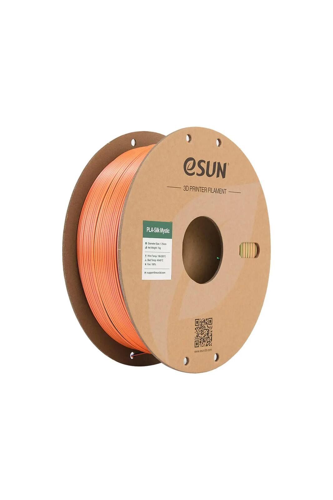 Esun PLA-Silk Mystic Filament Blue-Orange-Green