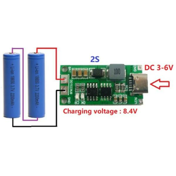 2S 8.4V 2A Li-ion & Lipo Pil Şarj Devresi