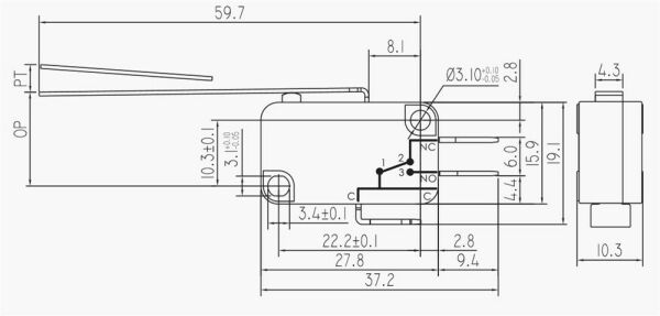 IC-170 Micro Switch Uzun Paletli