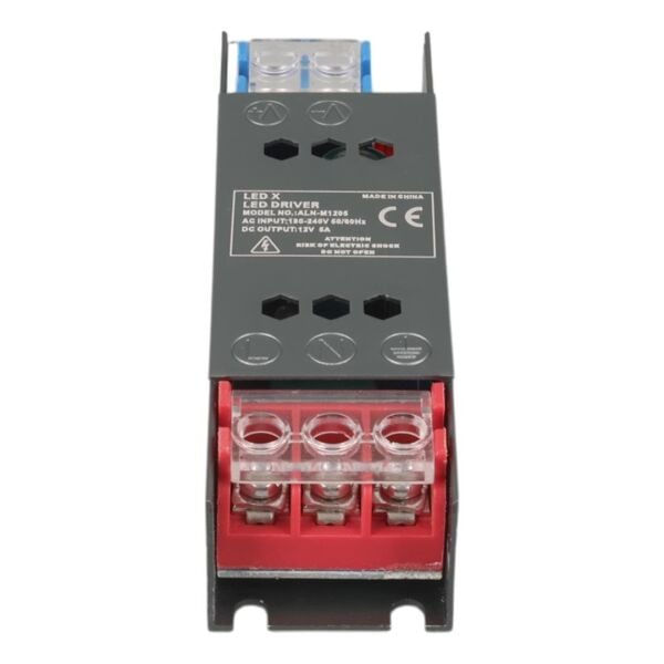 12 Volt 5 Amper 60 Watt Slim Metal Kasa Adaptör
