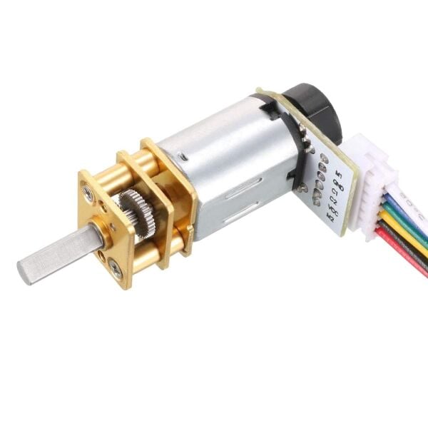 6V 1500 RPM Enkoderli Redüktörlü DC Motor