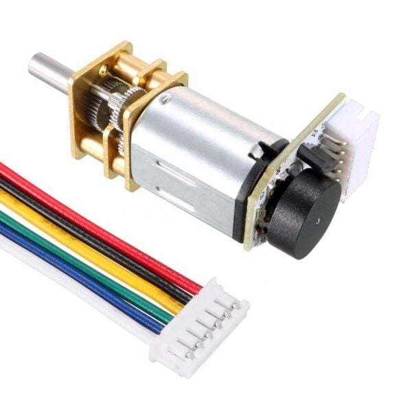 6V 1500 RPM Enkoderli Redüktörlü DC Motor