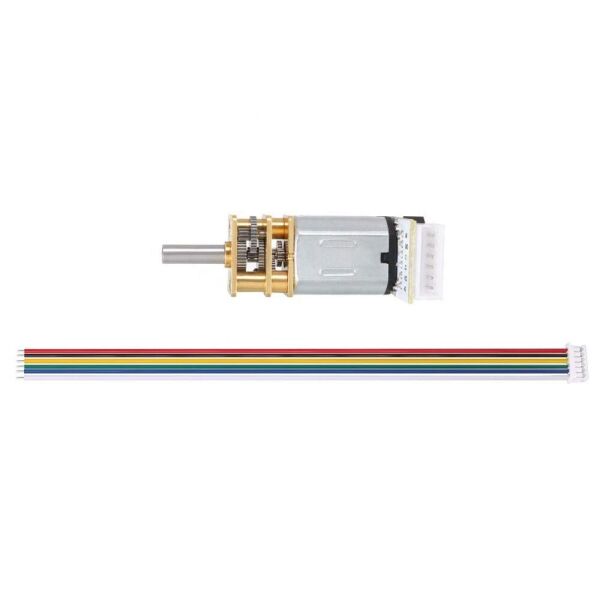 6V 1500 RPM Enkoderli Redüktörlü DC Motor