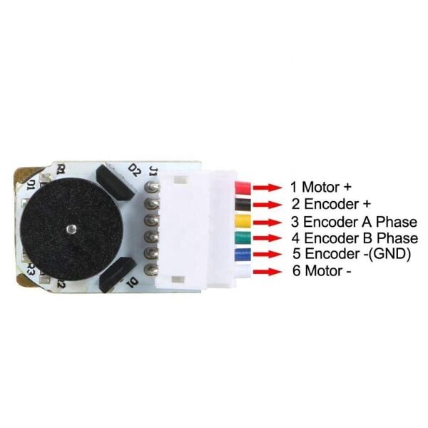 12V 1000 RPM Enkoderli Redüktörlü DC Motor