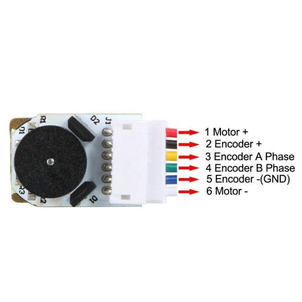 12V 1000 RPM Enkoderli Redüktörlü DC Motor