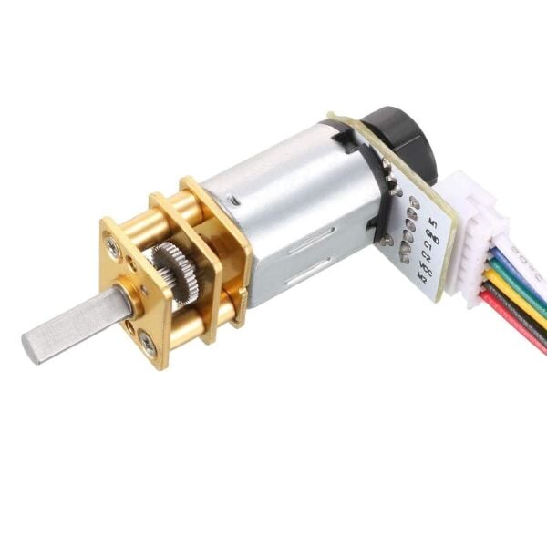 12V 1000 RPM Enkoderli Redüktörlü DC Motor