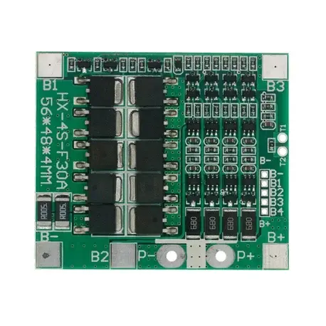 Kablolu Soketli 4S 30A BMS 14.8V 18650 Lityum-LiPo Pil Şarj Koruma Modülü