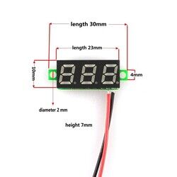 Dijital Mini 0.28'' 4.5-30V DC Yeşil Voltmetre