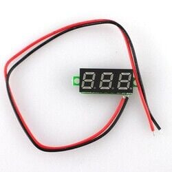 Dijital Mini 0.28'' 4.5-30V DC Yeşil Voltmetre