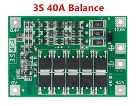 3S 40A BMS 12.6V 18650 Lityum LiPo Pil Şarj Koruma Modülü