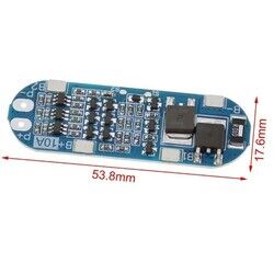 3S 10A BMS 18650 Lityum Pil Şarj Koruma Devresi - 12.6V