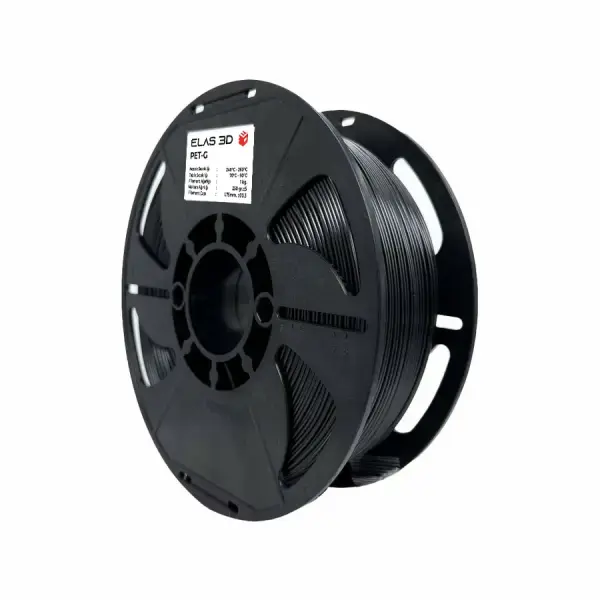 Elas 1.75mm Siyah  PET-G Plus Filament 1Kg