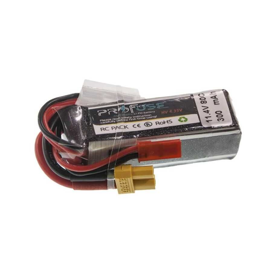 11,411,4V Lipo Batarya 300mAh 80C - 3s Drone Pili