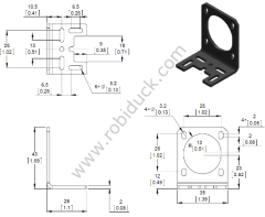 L Tipi Nema 14 Step Motor Tutucu (2257)
