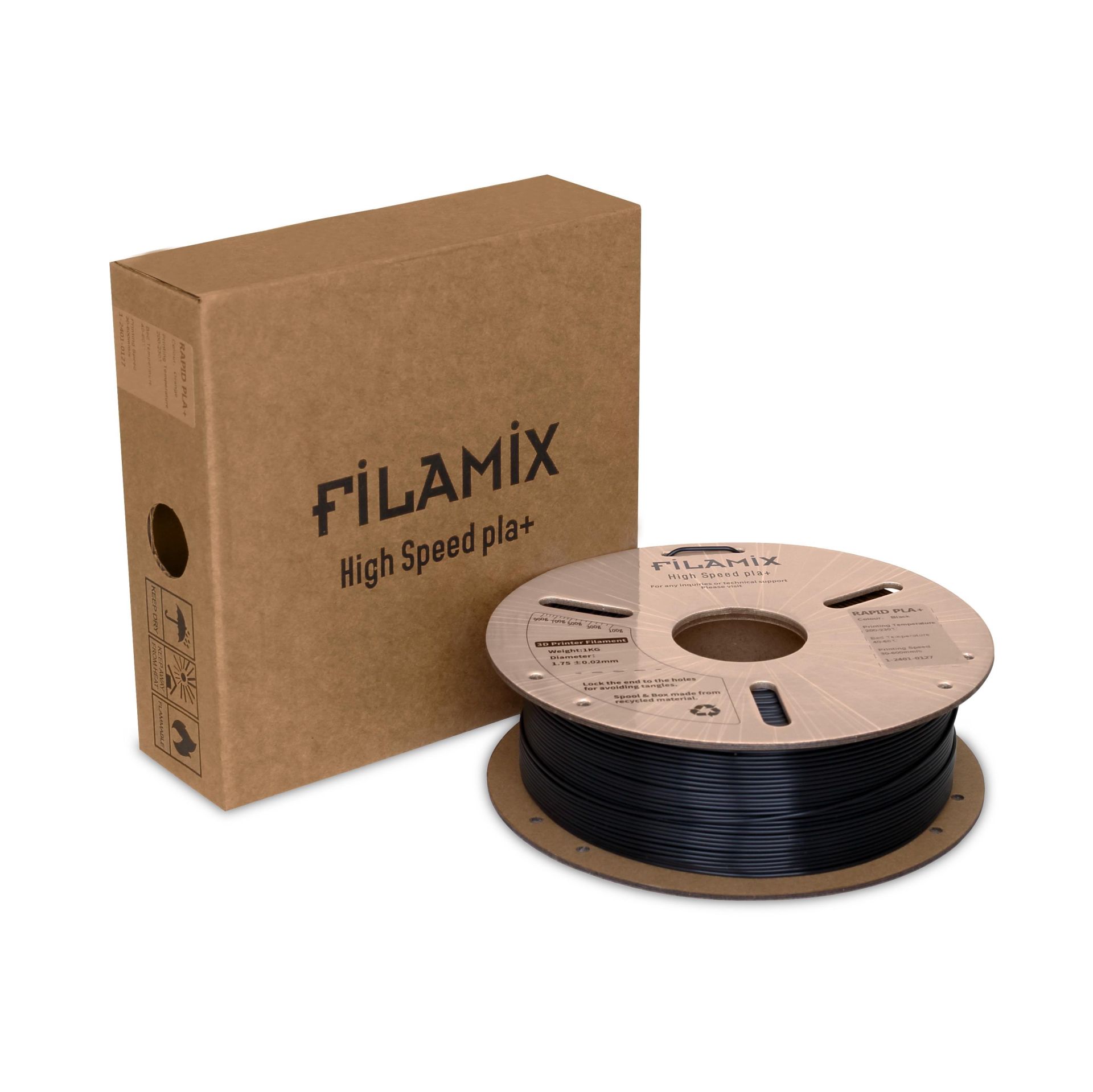 Filamix Hyper Pla Filament Siyah 1.75mm 1kg