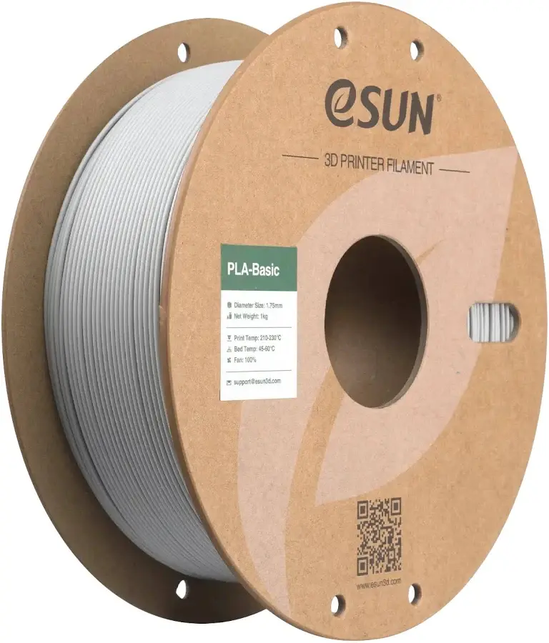 ESUN 1.75 mm PLA+ Filament - Concreta Gray